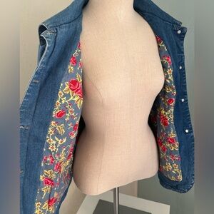 Denim&Co. Denim Jacket with Embroidery
